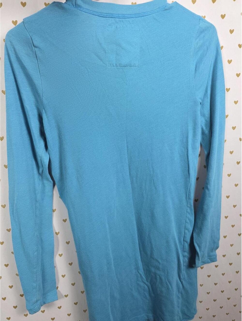 Victorias Secret PHI BETA PINK Long Sleeve Nightigown Sleep Dress Y2k Vintage SM - Picture 5 of 5
